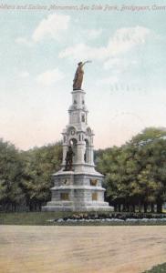 Connecticut Bridgeport Soldiers and Sailors Monument Sea Side Park 1909