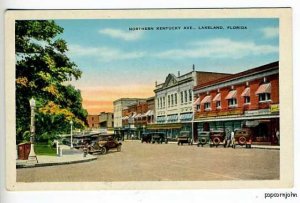 Lakeland FL Street View Old Cars Postcard