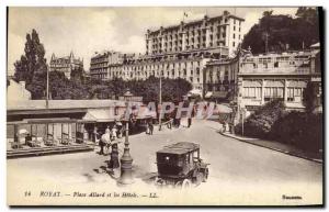 CPA Royat Place Allard et Les Hotels