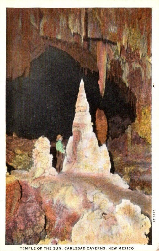 New Mexico Carlsbad Caverns Temple Of The Sun Curteich