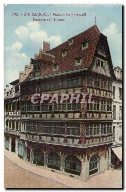 Strasbourg Carte Postale Ancienne Maison Kammerzell