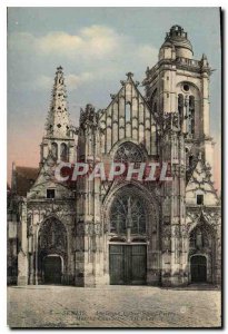 Old Postcard Senlis Old St. Peter's Church On Convent