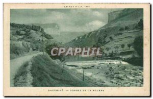 Old Postcard Dauphine Gorges De La Bourne