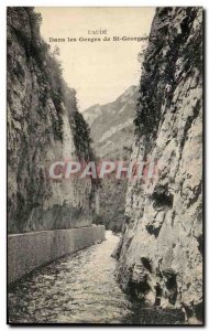 Old Postcard L & # 39Aude In The St Georges gorges