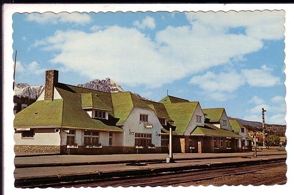 Canadian National Railway Train Station Jasper National Park, Alberta,