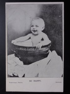 Suffolk IPSWICH - SO HAPPY Baby in Bath ADVERT THE TIBBENHAM STUDIO, 43 CARR ST