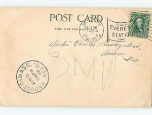 Pre-1907 POST OFFICE Concord New Hampshire NH A3566