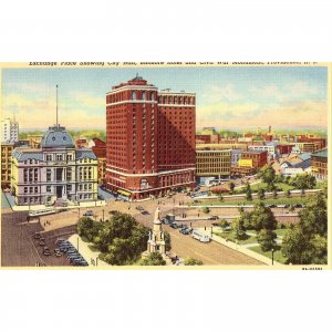 Exchange Place,showing Biltmore Hotel & Civil War Monument - Providence, RI