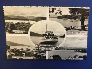 U.K. Lake Windermere Scenes Vintage Postcard R44443 