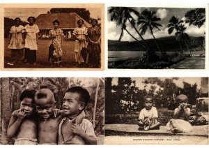 SAMOA OCEANIA SOUTH PACIFIC 13 Vintage Postcards Mostly pre-1960 (L2692)