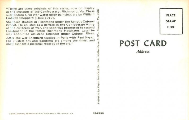 Infantryman Civil War Postcard