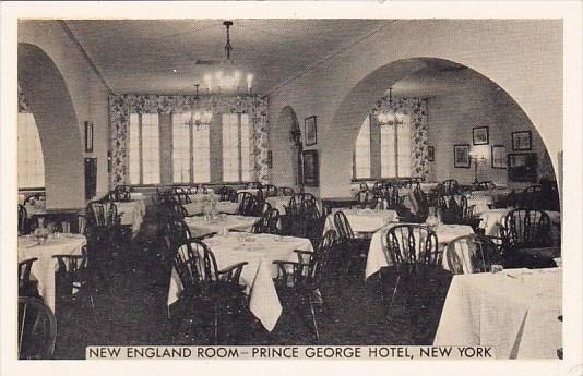 New York City New England Room Prince George Hotel