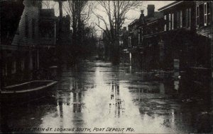 Port Deposit Maryland MD Main St. Flood c1910 Postcard