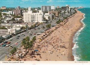 Florida Fort Lauderdale Beach Aerial View Looking North