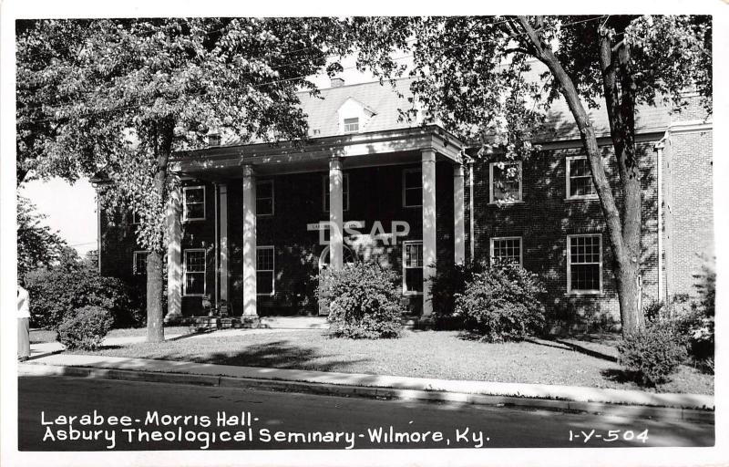 C39/ Wilmore Kentucky Ky RPPC Postcard c1950 Asbury Theological Seminary Hall 2