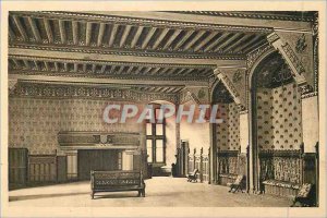 Old Postcard Sweet France Pierrefonds castle (Oise) reception room