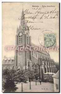 Postcard Amiens Old St. Peter's Church