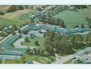 Unused Pre-1980 COLONIAL MOTOR LODGE MOTEL AERIAL VIEW Denver PA u6415-12