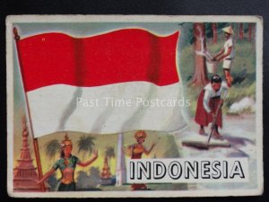 No.20 INDONESIA Flags of The World - A.& B.C. Gum 1959