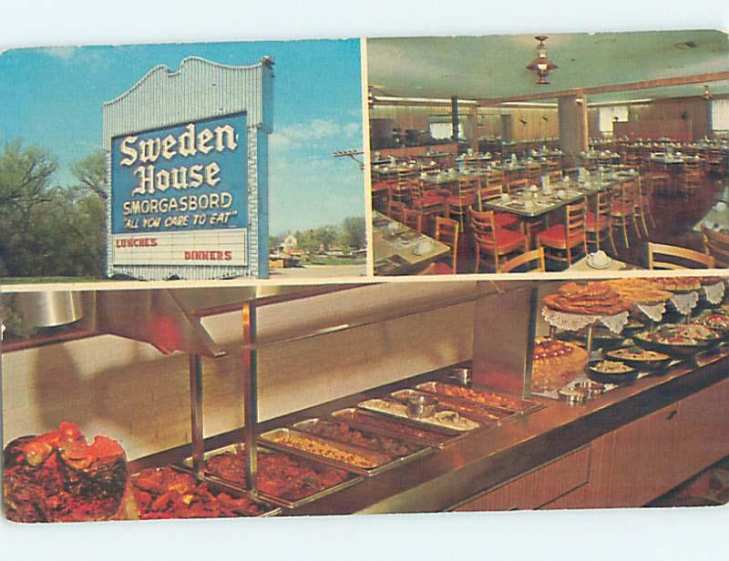 Unused Pre-1980 SWEDEN HOUSE RESTAURANT Naperville Illinois IL hs4471