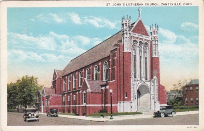 Church St John's Lutheran Church Zanesville Ohio 1931