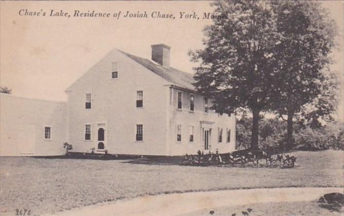 Mane York Chase's Lake Residence Of Josiah Chase