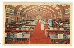 Military - Chanute Field, IL. Main Mess Hall, Interior
