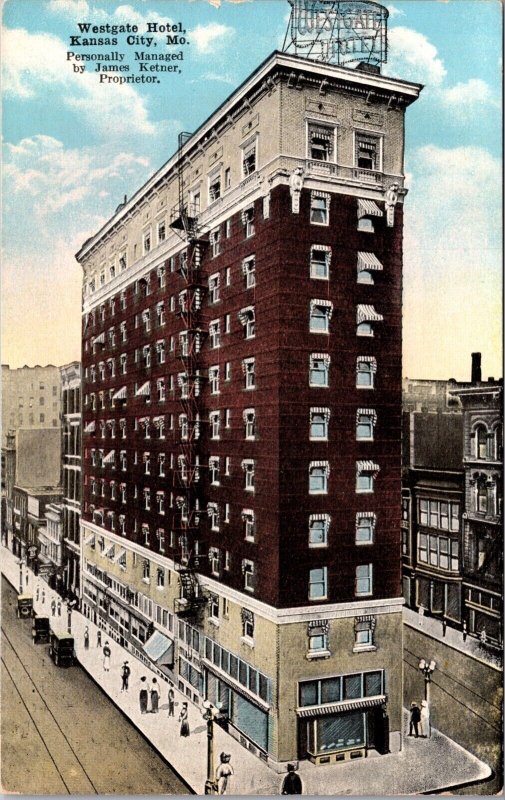 Postcard Westgate Hotel in Kansas City, Missouri