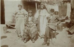 serbia, Serbian Gypsy Romani Roma Wedding (1910s) RPPC Postcard