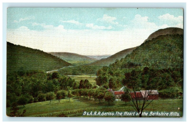 B & A.R.R The Heart Of Berkshire Hills Massachusetts MA Unposted Postcard