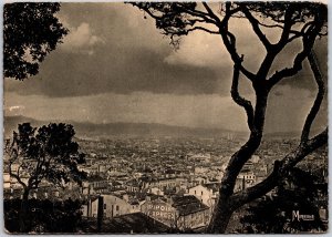 Vue Generale (Du Jardin Puget) Marseille France Panorama Buildings Postcard