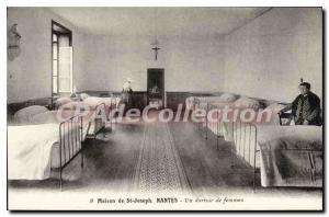 Postcard Old House St Joseph Nantes A Women's Dormitory