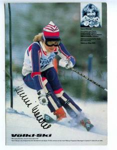 221616 HANNI WENZEL alpine ski racer Liechtenstein autograph