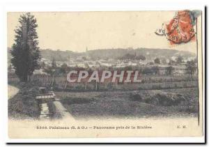 Palaiseau Old Postcard Panorama taken of the River