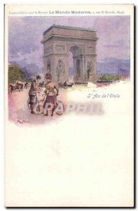 Old Postcard Paris Arc de l & # 39Etoile