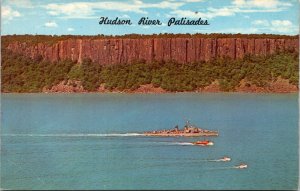 Hudson River Palisades New Jersey NJ Postcard UNP VTG Unused Vintage Chrome 