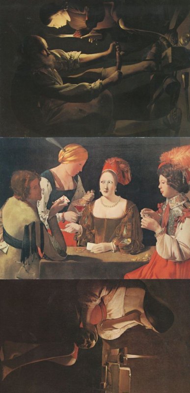 Georges De La Tour St Joseph La Madelaine Terff 3x Painting Postcard s