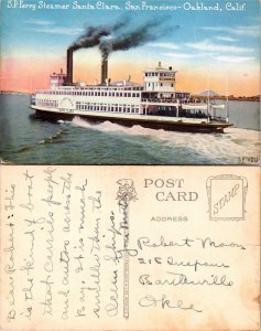 S.P. Ferry Steamer Santa Clara, California, Oakland