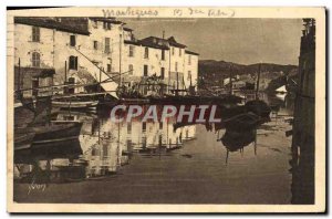 Old Postcard Landscapes And Stones Of Provence Martigues Boat