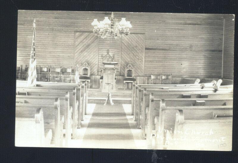 RPPC PLYMOUTH SUMMIT NEW JERSEY NJ CHURCH INTERIOR VINTAGE REAL PHOTO POSTCARD