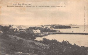 Yap Caroline Islands German Telegraph Cable Network Office Postcard AA65036