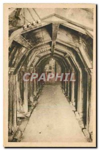 Old Postcard Fort Vaux part of the central gallery consolidated by the German...