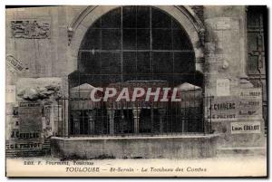 Old Postcard Death Toulouse St Sernin The tomb of the Counts