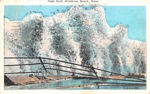 High Surf in Winthrop Beach, Massachusetts