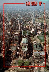 Brazil Sao Paulo Aerial View Showing Cathedral 1996