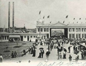 c1905 Boardwalk Casino Smokestack Asbury Park NJ J Murray Jordan  P9 