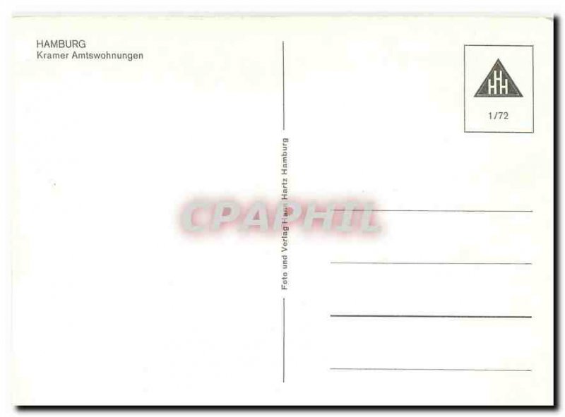 Old Postcard Hamburg Kramer Amtswohnungen