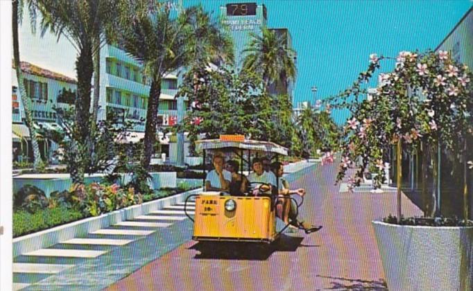 Florida Miami Beach Sightseeing Tram From Lincoln Park Mall