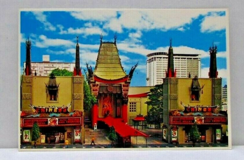 The World Famous Chinese Theatre Hollywood California Vintage Postcard 