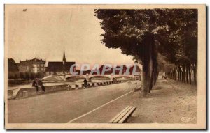 Old Postcard Sens Quai Ernest Landry